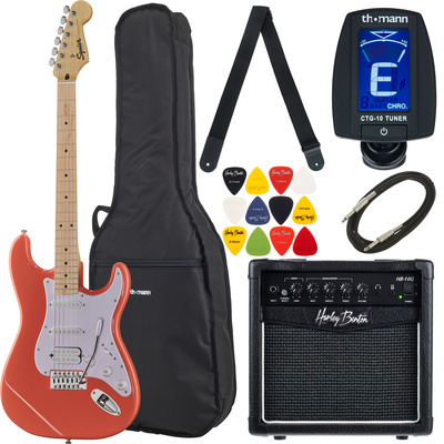 Squier - Sonic Strat HSS TCoral Set