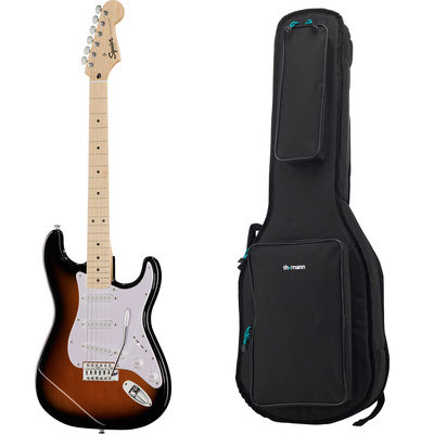 Squier - Sonic Strat MN 2TSB Bundle