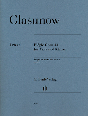 Henle Verlag - Glasunow Elegie op.44 Viola