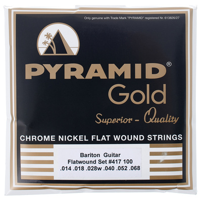 Pyramid - 417 Gold Flatwound Baritone 14