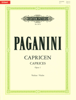 Edition Peters - Paganini 24 Capricci Violin