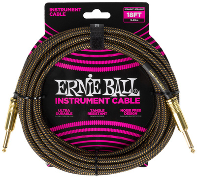 Ernie Ball - Instr.Cable Braided 18ft PD