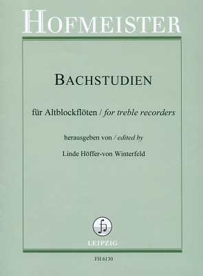 Friedrich Hofmeister Verlag - Bachstudien AltblockflÃ¶te