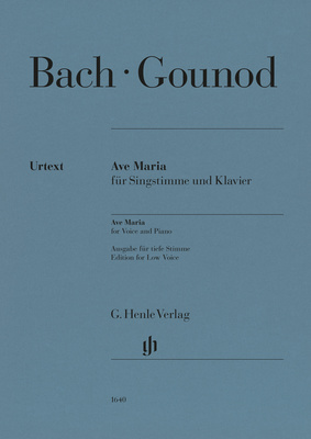 Henle Verlag - Bach/Gounod Ave Maria tief