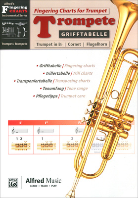 Alfred Music Publishing - Grifftabelle Trompete