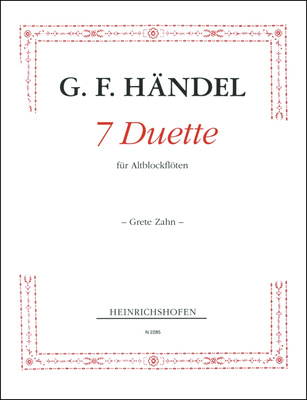 Heinrichshofen Verlag - HÃ¤ndel 7 Duette