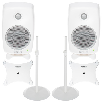 Genelec - 8020 DPM Stand Bundle WH