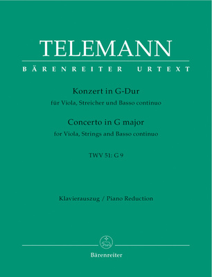 Bärenreiter - Telemann Violakonzert TWV 51 Bärenreiter - Telemann Violakonzert TWV 51