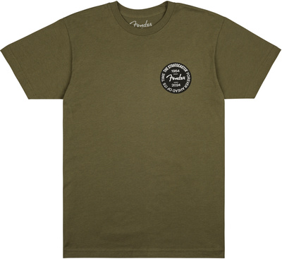 Fender - Strat Anniv Badge Tee Olive S