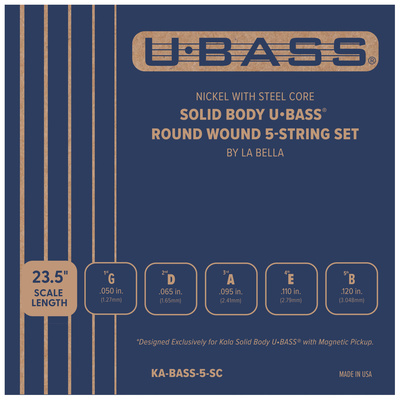 Kala - Roundwound U-Bass 5 Strings