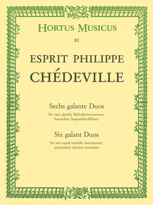 BÃ¤renreiter - ChÃ©deville Galante Duos Sopran