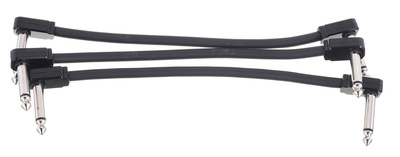 Ernie Ball - 'Flat Patch Cable 6'' black set'