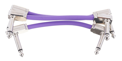 Ernie Ball - 'Flat Patch Cable 3'' purple set'