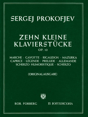 Robert Forberg Musikverlag - Prokofjew Kleine KlavierstÃ¼cke