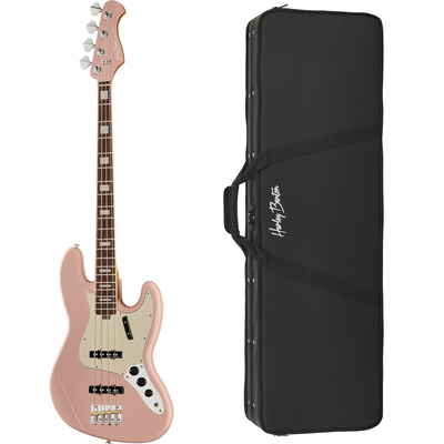 Harley Benton - MV-4JB Shell Pink Bundle