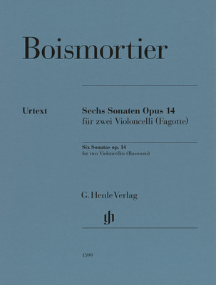 Henle Verlag - Boismortier Sonaten 2 Celli