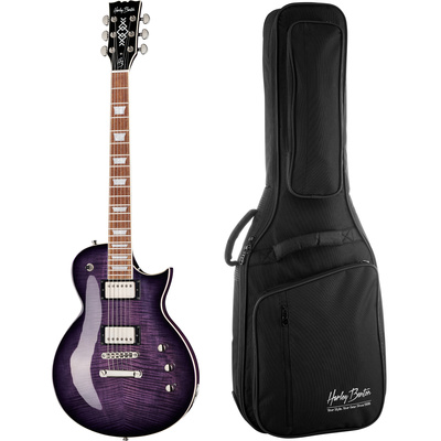 Harley Benton - SC-Custom III Purple Bu Bundle