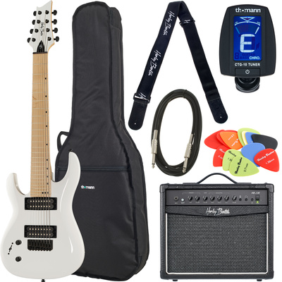 Harley Benton - R-458MN LH WH Bundle