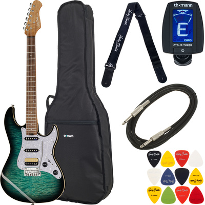 Harley Benton - ST-Modern Plus HSS FBLB Bundle