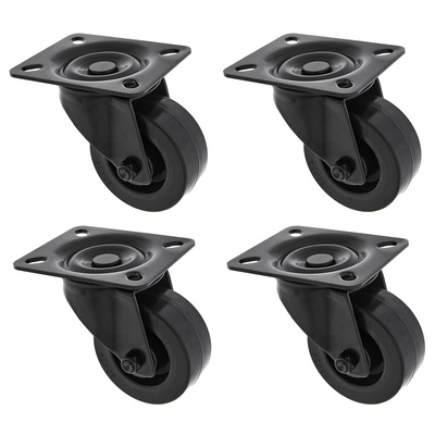 Roadworx - Black Wheel 80mm Set unbraked