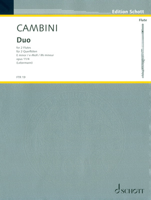 Schott - Cambini Duo e-moll op. 11/4