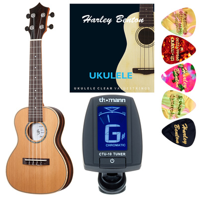 Harley Benton - Hawaii Cedar Concert Uk Bundle