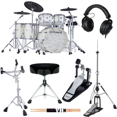 Roland - VAD716-PW E-Drum Set Bundle