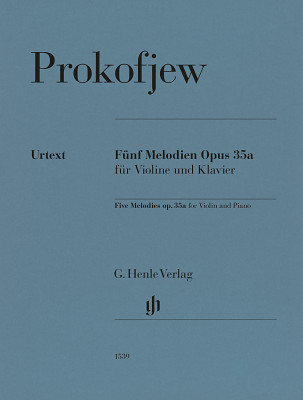 Henle Verlag - Prokofjew 5 Melodien Violin