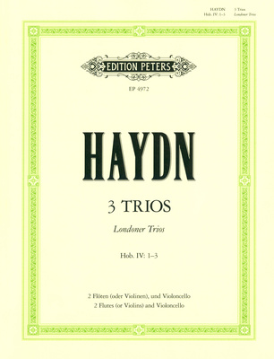 Edition Peters - Haydn 3 Trios FlÃ¶ten und Cello