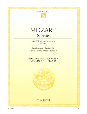 Schott - Mozart Violinsonate e-Moll