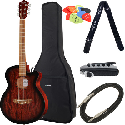 Harley Benton - Delta Blues MJCE Ovangk Bundle