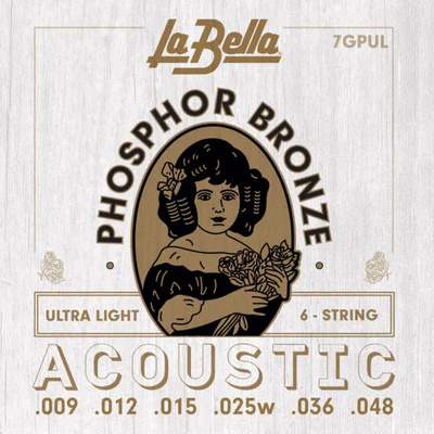 La Bella - 7GPUL Phosphor Bronze UL