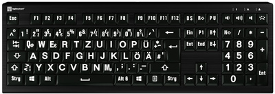 Logickeyboard - Astra 2 Large Print PC DE