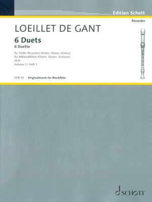 Schott - Loeillet de Gant 6 Duette