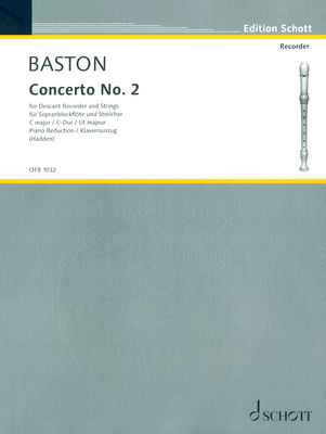 Schott - Baston Concerto No. 2 C-Dur