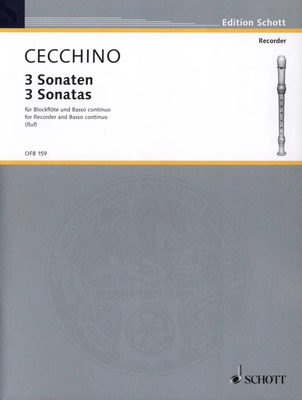 Schott - Cecchino 3 Sonaten