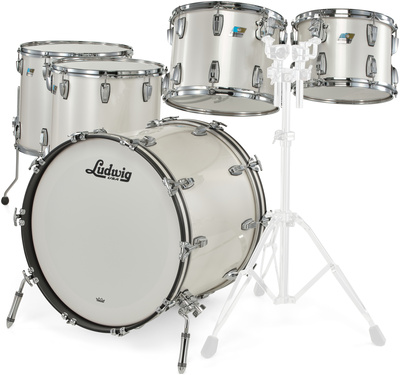 Ludwig - Classic Maple 5pcs Silver Silk