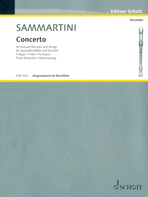 Schott - Sammartini Concerto F-Dur