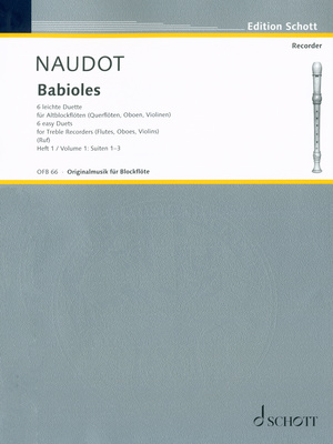 Schott - Naudot Babioles op.10