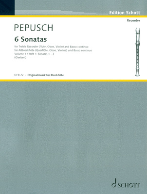 Schott - Pepusch 6 Sonaten