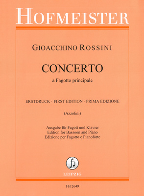 Friedrich Hofmeister Verlag - Rossini Concerto a Fagotto