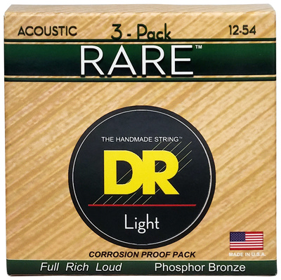 DR Strings - Rare Acoustic RPM-12 3-Pack