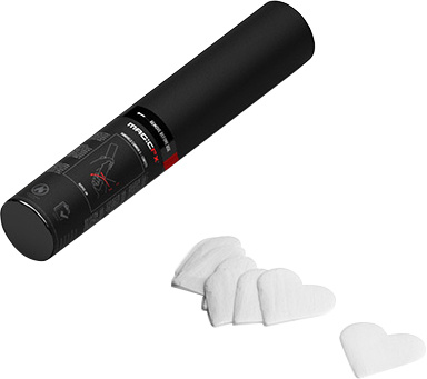 Magic FX - Handheld 28cm White Hearts
