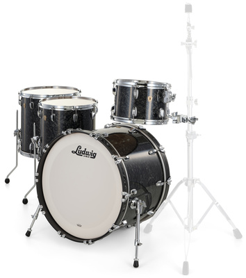 Ludwig - Classic Maple 4pcs Ebony Pearl