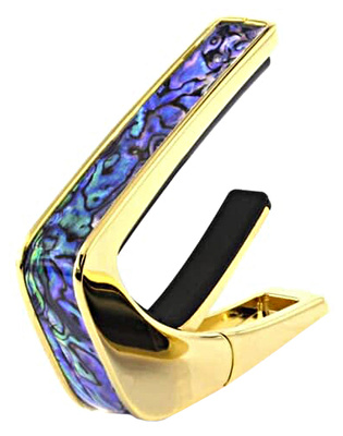 Thalia Capo - Shell Collet.Blue Abalone Gold