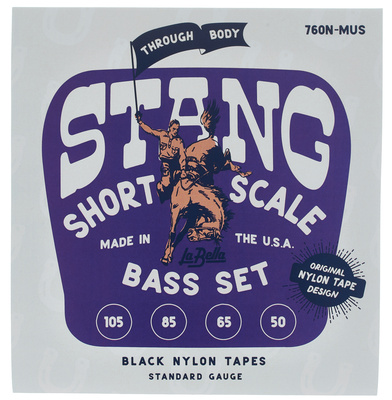 La Bella - 760N-MUS BK Nylon Stang Bass
