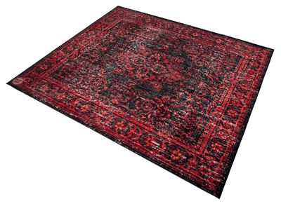 Drum N Base - Vintage Drum Rug Black-Red Drum N Base - Vintage Drum Rug Black-Red