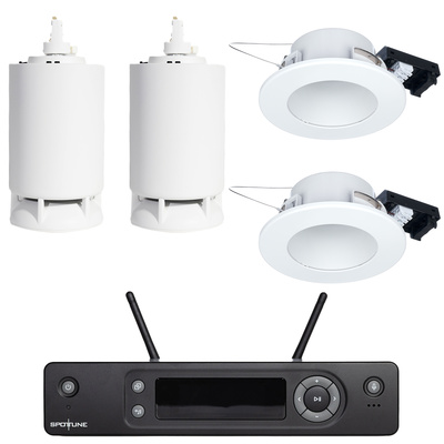 Spottune - 2x Omni Track Recessed Wh Set
