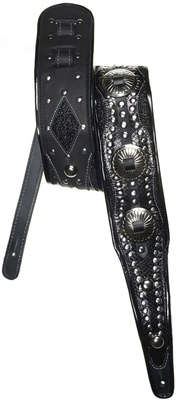 Jodi Head Guitar Straps - RJ Cash Black / Black Diamond