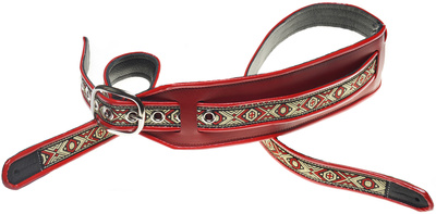 Jodi Head Guitar Straps - Thunderbird Red / Black
